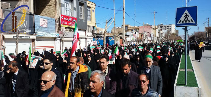 حضور گسترده مردم مرودشت در راهپیمایی 22 بهمن