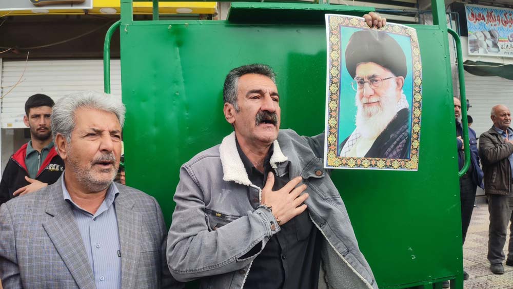 مراسم شهادت امام خامنه ای در سیدان مرودشت