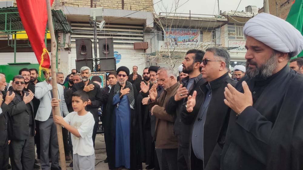 مراسم شهادت امام خامنه ای در سیدان مرودشت